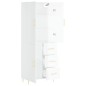 vidaXL Credenza Bianco Lucido 69,5x34x180 cm in Legno Multistrato vidaXL Credenza Bianco Lucido 69,5x34x180 cm in Legno Multistrato