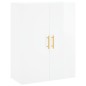 vidaXL Credenza Bianco Lucido 69,5x34x180 cm in Legno Multistrato vidaXL Credenza Bianco Lucido 69,5x34x180 cm in Legno Multistrato
