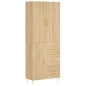 vidaXL Credenza Rovere Sonoma 69,5x34x180 cm in Legno Multistrato vidaXL Credenza Rovere Sonoma 69,5x34x180 cm in Legno Multistrato