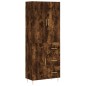 vidaXL Credenza Rovere Fumo 69,5x34x180 cm in Legno Multistrato vidaXL Credenza Rovere Fumo 69,5x34x180 cm in Legno Multistrato