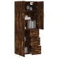 vidaXL Credenza Rovere Fumo 69,5x34x180 cm in Legno Multistrato vidaXL Credenza Rovere Fumo 69,5x34x180 cm in Legno Multistrato