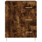 vidaXL Credenza Rovere Fumo 69,5x34x180 cm in Legno Multistrato vidaXL Credenza Rovere Fumo 69,5x34x180 cm in Legno Multistrato