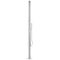 vidaXL Doccia da Giardino 220 cm in Acciaio Inossidabile