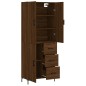 vidaXL Credenza Rovere Marrone 69,5x34x180 cm in Legno Multistrato vidaXL Credenza Rovere Marrone 69,5x34x180 cm in Legno Multistrato