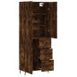 vidaXL Credenza Rovere Fumo 69,5x34x180 cm in Legno Multistrato vidaXL Credenza Rovere Fumo 69,5x34x180 cm in Legno Multistrato