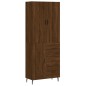 vidaXL Credenza Rovere Marrone 69,5x34x180 cm in Legno Multistrato vidaXL Credenza Rovere Marrone 69,5x34x180 cm in Legno Multistrato