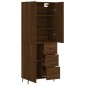 vidaXL Credenza Rovere Marrone 69,5x34x180 cm in Legno Multistrato vidaXL Credenza Rovere Marrone 69,5x34x180 cm in Legno Multistrato