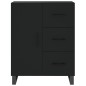 vidaXL Credenza Nera 69,5x34x180 cm in Legno Multistrato vidaXL Credenza Nera 69,5x34x180 cm in Legno Multistrato