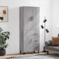 vidaXL Credenza Grigio Sonoma 69,5x34x180 cm in Legno Multistrato vidaXL Credenza Grigio Sonoma 69,5x34x180 cm in Legno Multistrato