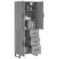 vidaXL Credenza Grigio Sonoma 69,5x34x180 cm in Legno Multistrato vidaXL Credenza Grigio Sonoma 69,5x34x180 cm in Legno Multistrato