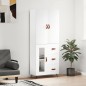 vidaXL Credenza Bianca 69,5x34x180 cm in Legno Multistrato vidaXL Credenza Bianca 69,5x34x180 cm in Legno Multistrato