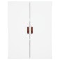 vidaXL Credenza Bianca 69,5x34x180 cm in Legno Multistrato vidaXL Credenza Bianca 69,5x34x180 cm in Legno Multistrato