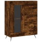 vidaXL Credenza Rovere Fumo 69,5x34x180 cm in Legno Multistrato vidaXL Credenza Rovere Fumo 69,5x34x180 cm in Legno Multistrato