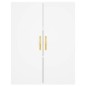 vidaXL Credenza Bianca 69,5x34x180 cm in Legno Multistrato vidaXL Credenza Bianca 69,5x34x180 cm in Legno Multistrato