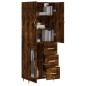 vidaXL Credenza Rovere Fumo 69,5x34x180 cm in Legno Multistrato vidaXL Credenza Rovere Fumo 69,5x34x180 cm in Legno Multistrato
