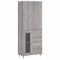 vidaXL Credenza Grigio Sonoma 69,5x34x180 cm in Legno Multistrato vidaXL Credenza Grigio Sonoma 69,5x34x180 cm in Legno Multistrato