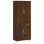 vidaXL Credenza Rovere Marrone 69,5x34x180 cm in Legno Multistrato vidaXL Credenza Rovere Marrone 69,5x34x180 cm in Legno Multistrato