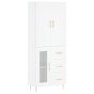 vidaXL Credenza Bianca 69,5x34x180 cm in Legno Multistrato vidaXL Credenza Bianca 69,5x34x180 cm in Legno Multistrato