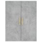 vidaXL Credenza Grigio Cemento 69,5x34x180 cm in Legno Multistrato vidaXL Credenza Grigio Cemento 69,5x34x180 cm in Legno Multistrato