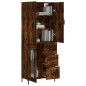 vidaXL Credenza Rovere Fumo 69,5x34x180 cm in Legno Multistrato vidaXL Credenza Rovere Fumo 69,5x34x180 cm in Legno Multistrato