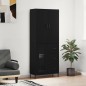 vidaXL Credenza Nera 69,5x34x180 cm in Legno Multistrato vidaXL Credenza Nera 69,5x34x180 cm in Legno Multistrato