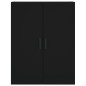 vidaXL Credenza Nera 69,5x34x180 cm in Legno Multistrato vidaXL Credenza Nera 69,5x34x180 cm in Legno Multistrato