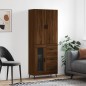 vidaXL Credenza Rovere Marrone 69,5x34x180 cm in Legno Multistrato vidaXL Credenza Rovere Marrone 69,5x34x180 cm in Legno Multistrato