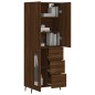 vidaXL Credenza Rovere Marrone 69,5x34x180 cm in Legno Multistrato vidaXL Credenza Rovere Marrone 69,5x34x180 cm in Legno Multistrato