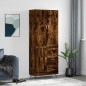 vidaXL Credenza Rovere Fumo 69,5x34x180 cm in Legno Multistrato vidaXL Credenza Rovere Fumo 69,5x34x180 cm in Legno Multistrato