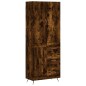 vidaXL Credenza Rovere Fumo 69,5x34x180 cm in Legno Multistrato vidaXL Credenza Rovere Fumo 69,5x34x180 cm in Legno Multistrato