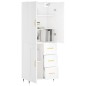 vidaXL Credenza Bianca 69,5x34x180 cm in Legno Multistrato vidaXL Credenza Bianca 69,5x34x180 cm in Legno Multistrato