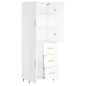 vidaXL Credenza Bianca 69,5x34x180 cm in Legno Multistrato vidaXL Credenza Bianca 69,5x34x180 cm in Legno Multistrato