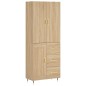 vidaXL Credenza Rovere Sonoma 69,5x34x180 cm in Legno Multistrato vidaXL Credenza Rovere Sonoma 69,5x34x180 cm in Legno Multistrato