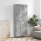 vidaXL Credenza Grigio Cemento 69,5x34x180 cm in Legno Multistrato vidaXL Credenza Grigio Cemento 69,5x34x180 cm in Legno Multistrato