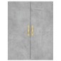 vidaXL Credenza Grigio Cemento 69,5x34x180 cm in Legno Multistrato vidaXL Credenza Grigio Cemento 69,5x34x180 cm in Legno Multistrato