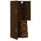 vidaXL Credenza Rovere Marrone 69,5x34x180 cm in Legno Multistrato vidaXL Credenza Rovere Marrone 69,5x34x180 cm in Legno Multistrato