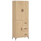 vidaXL Credenza Rovere Sonoma 69,5x34x180 cm in Legno Multistrato vidaXL Credenza Rovere Sonoma 69,5x34x180 cm in Legno Multistrato