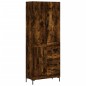 vidaXL Credenza Rovere Fumo 69,5x34x180 cm in Legno Multistrato vidaXL Credenza Rovere Fumo 69,5x34x180 cm in Legno Multistrato