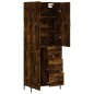vidaXL Credenza Rovere Fumo 69,5x34x180 cm in Legno Multistrato vidaXL Credenza Rovere Fumo 69,5x34x180 cm in Legno Multistrato