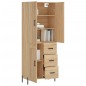 vidaXL Credenza Rovere Sonoma 69,5x34x180 cm in Legno Multistrato vidaXL Credenza Rovere Sonoma 69,5x34x180 cm in Legno Multistrato