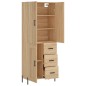 vidaXL Credenza Rovere Sonoma 69,5x34x180 cm in Legno Multistrato vidaXL Credenza Rovere Sonoma 69,5x34x180 cm in Legno Multistrato