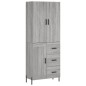 vidaXL Credenza Grigio Sonoma 69,5x34x180 cm in Legno Multistrato vidaXL Credenza Grigio Sonoma 69,5x34x180 cm in Legno Multistrato