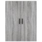 vidaXL Credenza Grigio Sonoma 69,5x34x180 cm in Legno Multistrato vidaXL Credenza Grigio Sonoma 69,5x34x180 cm in Legno Multistrato