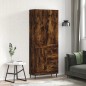 vidaXL Credenza Rovere Fumo 69,5x34x180 cm in Legno Multistrato vidaXL Credenza Rovere Fumo 69,5x34x180 cm in Legno Multistrato