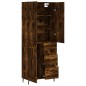 vidaXL Credenza Rovere Fumo 69,5x34x180 cm in Legno Multistrato vidaXL Credenza Rovere Fumo 69,5x34x180 cm in Legno Multistrato