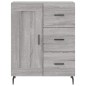 vidaXL Credenza Grigio Sonoma 69,5x34x180 cm in Legno Multistrato vidaXL Credenza Grigio Sonoma 69,5x34x180 cm in Legno Multistrato