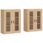vidaXL Armadietti a Parete 2 pz Rovere Sonoma in Legno Multistrato vidaXL Armadietti a Parete 2 pz Rovere Sonoma in Legno Multistrato
