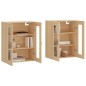 vidaXL Armadietti a Parete 2 pz Rovere Sonoma in Legno Multistrato vidaXL Armadietti a Parete 2 pz Rovere Sonoma in Legno Multistrato