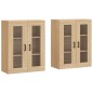 vidaXL Armadietti a Parete 2 pz Rovere Sonoma in Legno Multistrato vidaXL Armadietti a Parete 2 pz Rovere Sonoma in Legno Multistrato