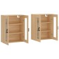 vidaXL Armadietti a Parete 2 pz Rovere Sonoma in Legno Multistrato vidaXL Armadietti a Parete 2 pz Rovere Sonoma in Legno Multistrato